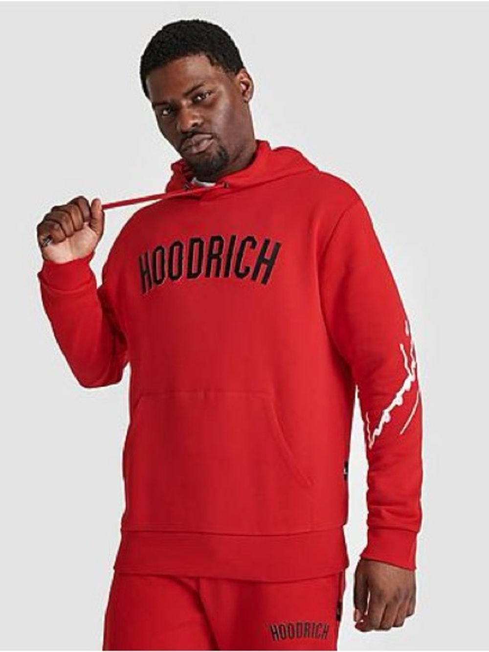 Red Pullover Hoodie - Men's Logo Sweatshirt